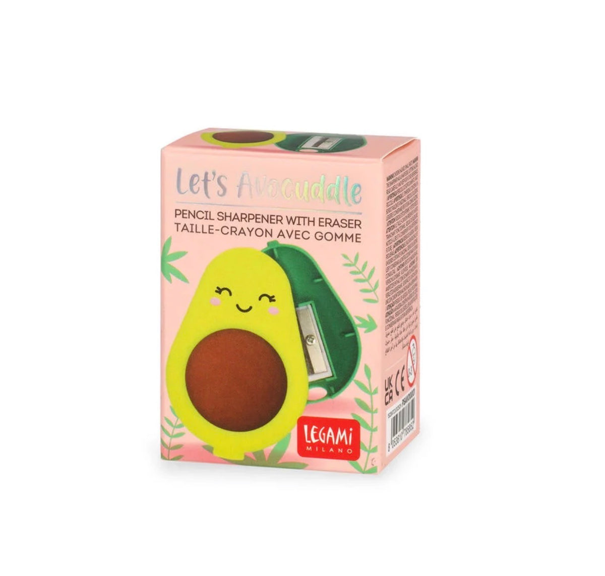 Legami Let’s Avocuddle Sharpener and Eraser