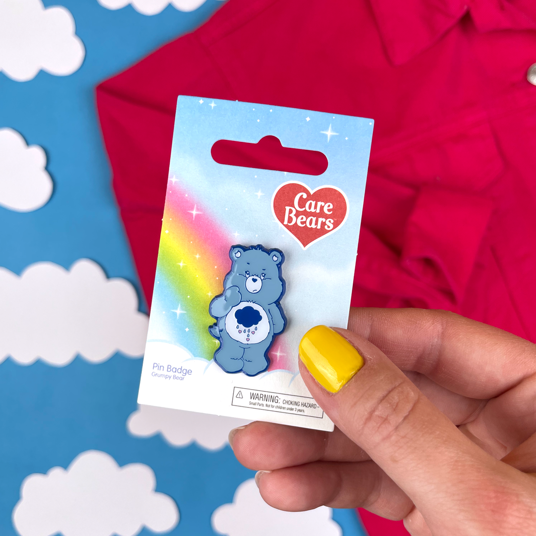 Classic Grumpy Bear Pin Badge