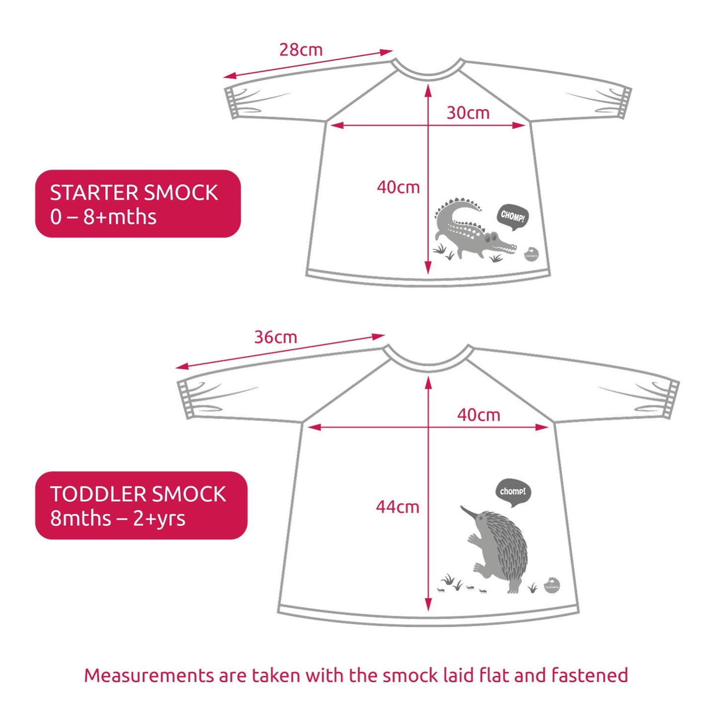 Little Chomps Toddler Smock 8 months - 2+ years