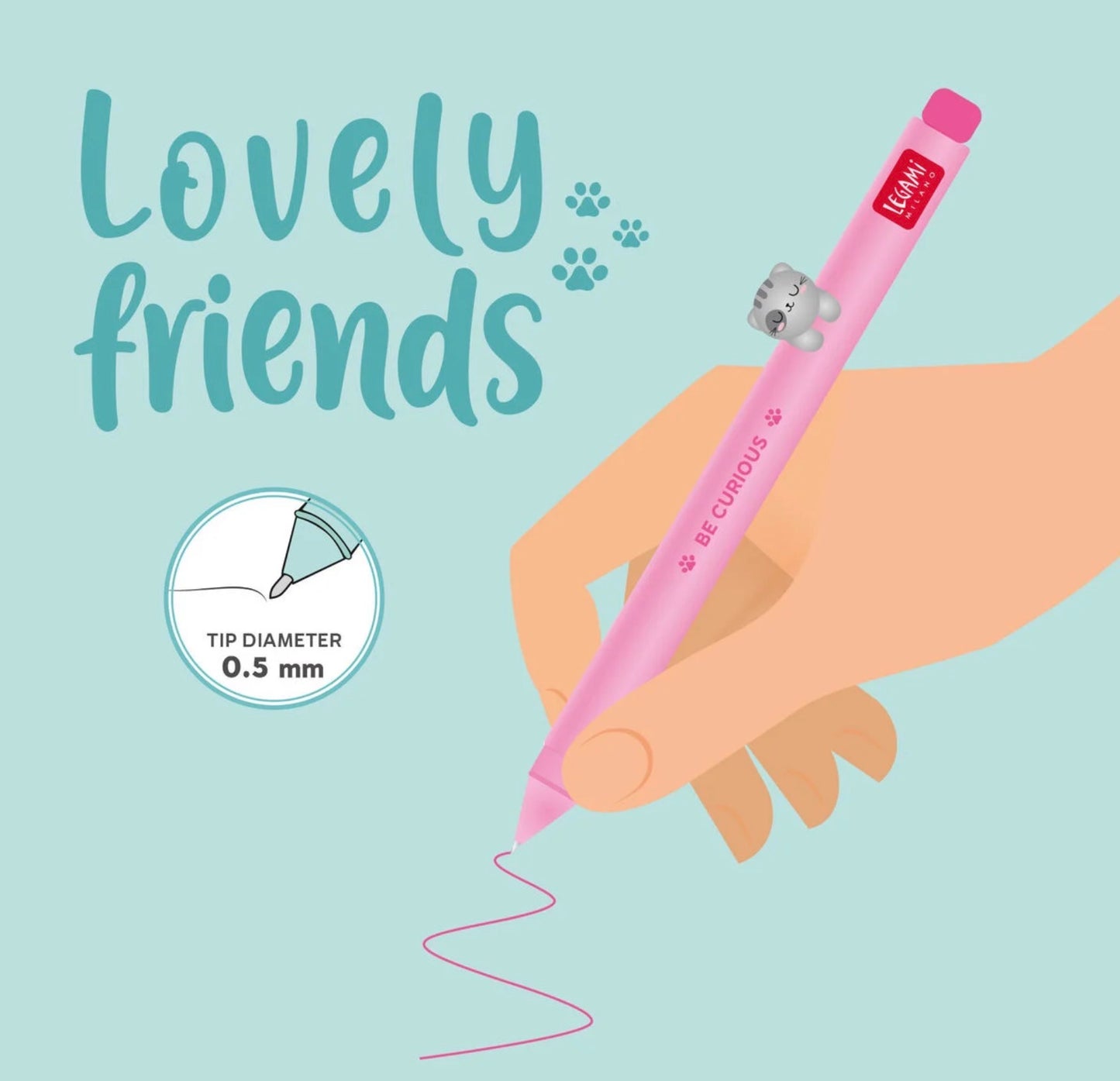 Legami Lovely Friends Pen - Kitty