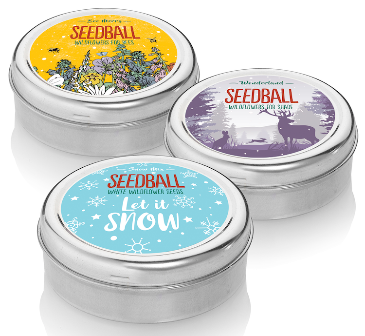 Wonderland Seedball Christmas Festive Tin