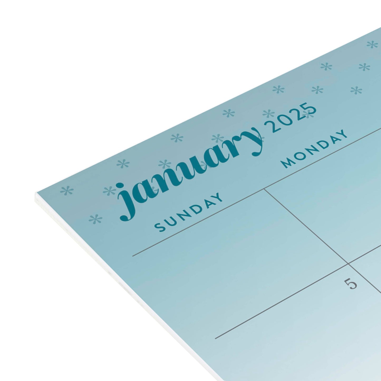 2025 Monthly Calendar Sticky Note