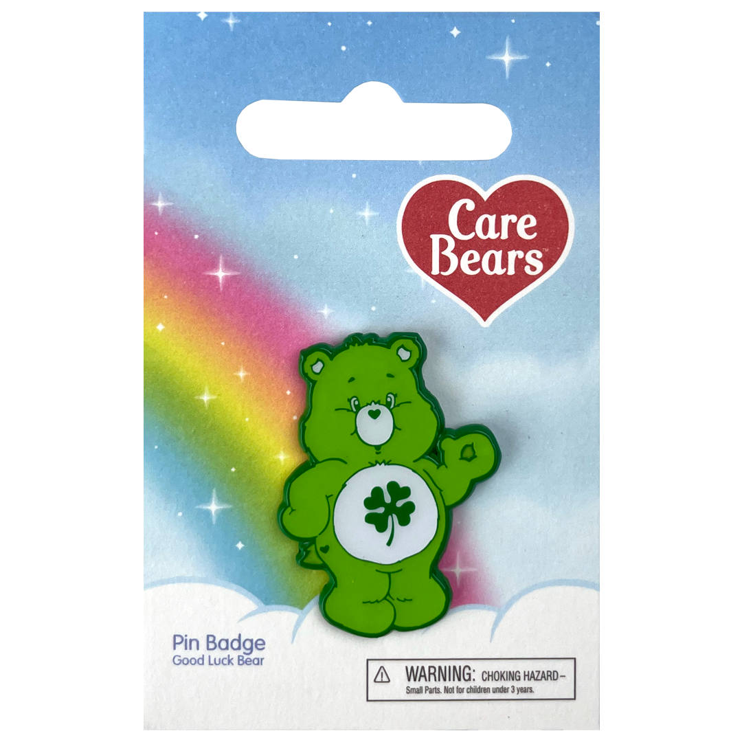 Classic Good Luck Bear Pin Badge