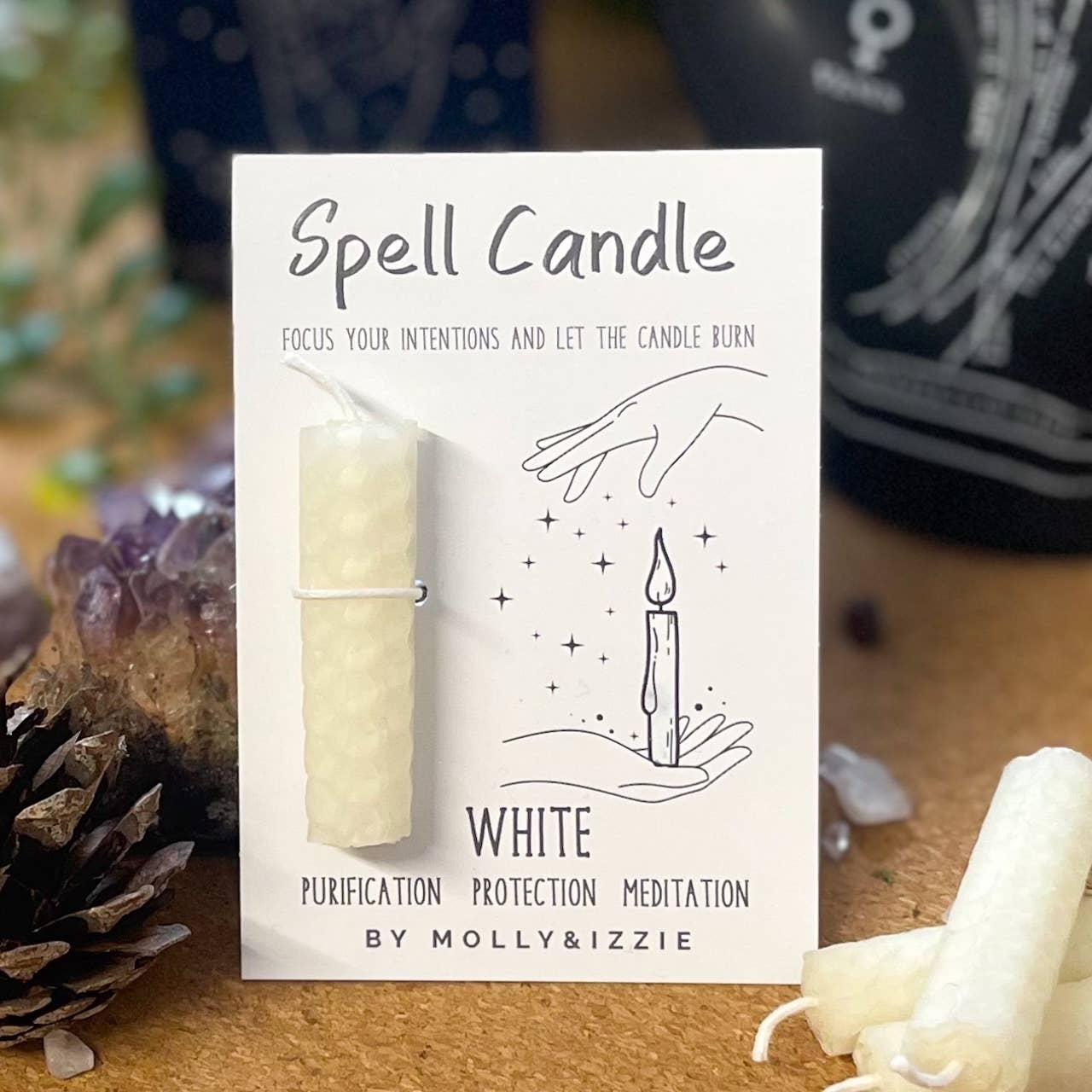 Spell Candle - White