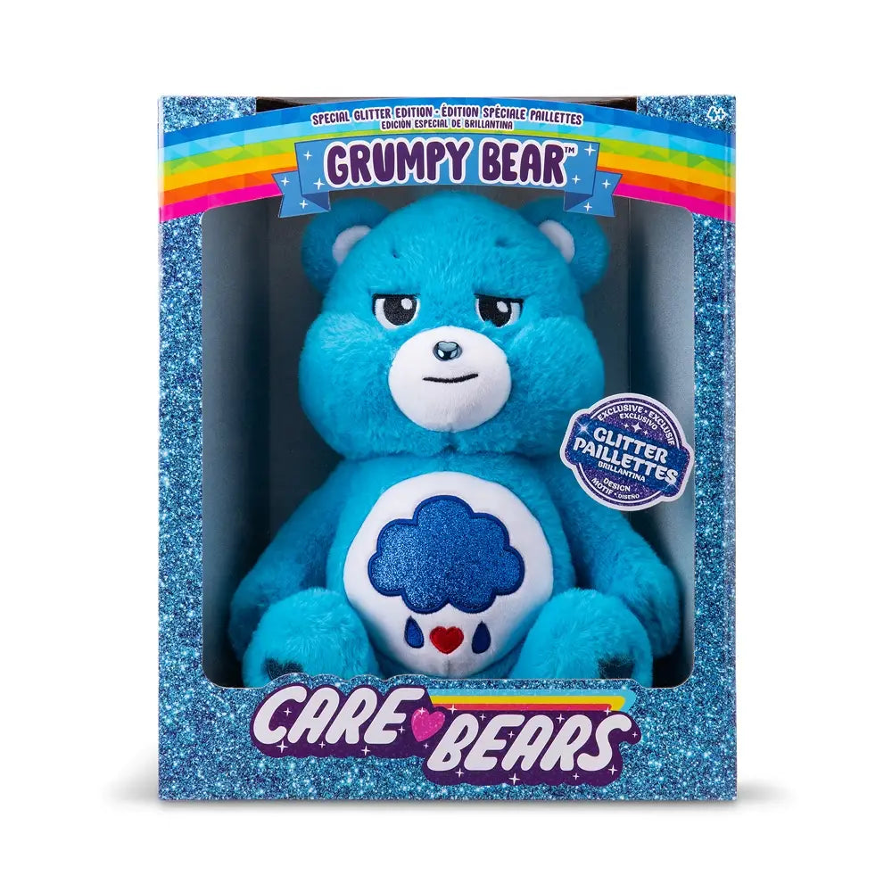 Care Bears Medium Glitter Belly Plush - Grumpy Bear