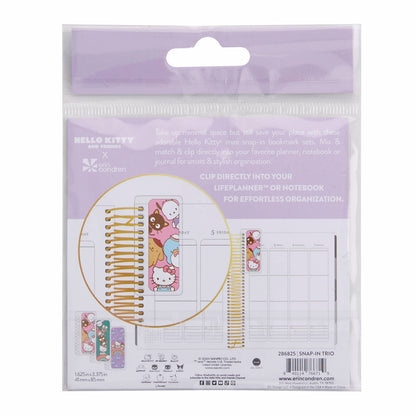 Hello Kitty Mini Colorful Bookmark Trio