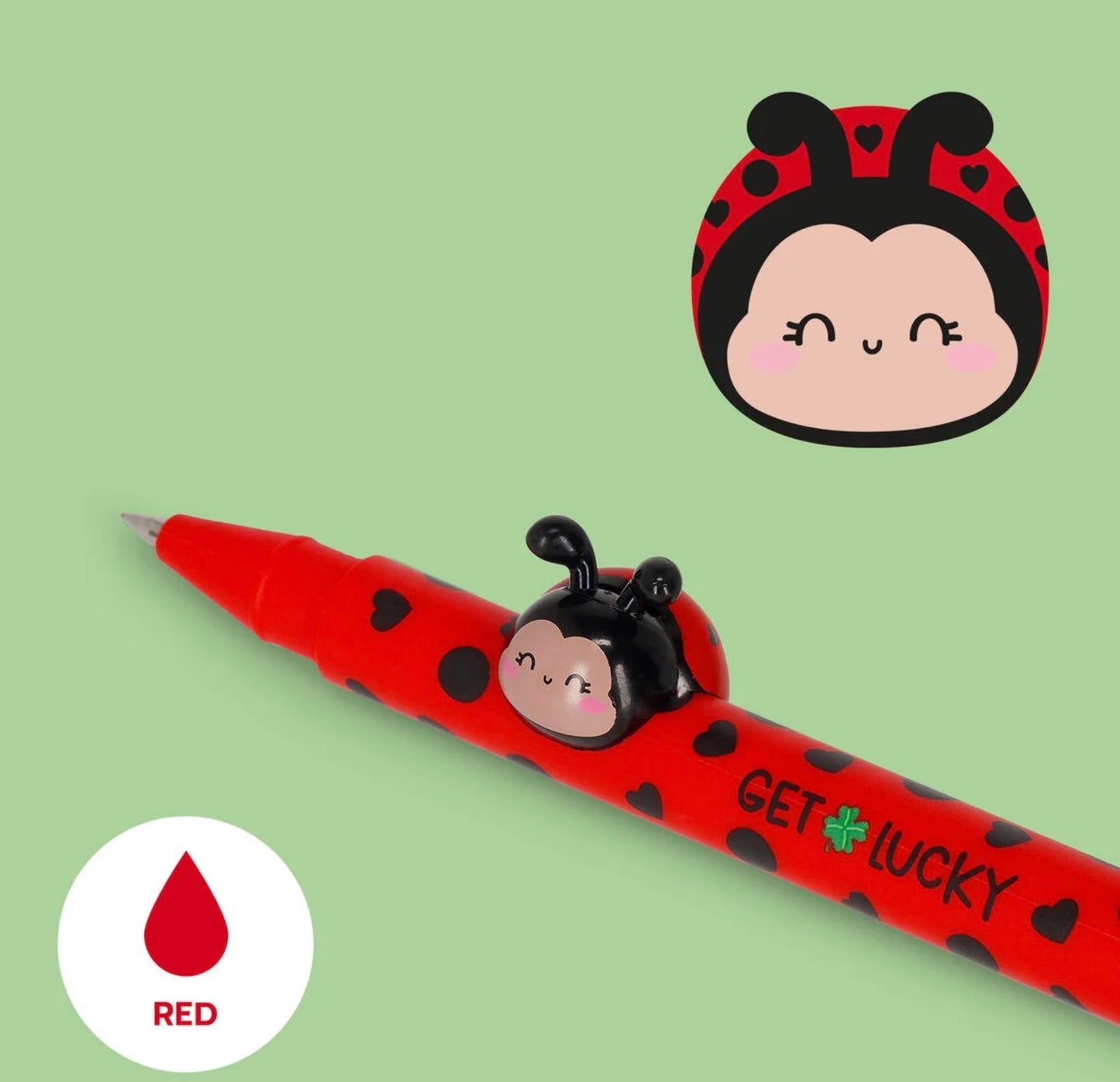 Legami Lovely Friends Pen - Ladybug - Ladybird