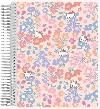7x9 Hello Kitty Meadows Coiled Notebook - lined