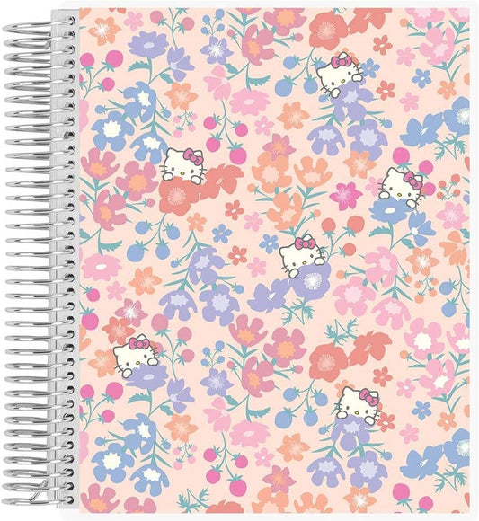 7x9 Hello Kitty Meadows Coiled Notebook - lined