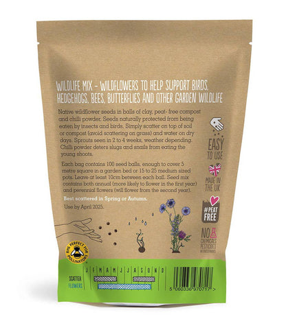 Seedball Wildflower Grab Bags - Wildlife Mix