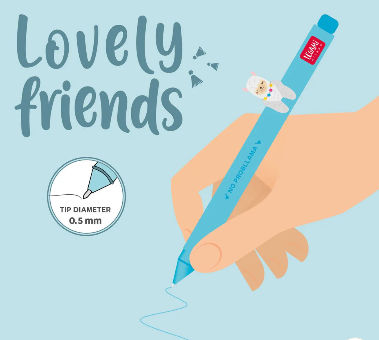 Legami Lovely Friends Pen - Llama