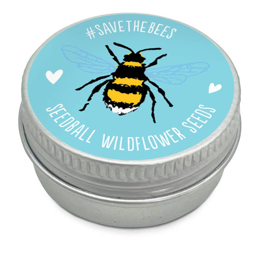 Mini Seedball Tins #Savethebees: Cloud (light blue)