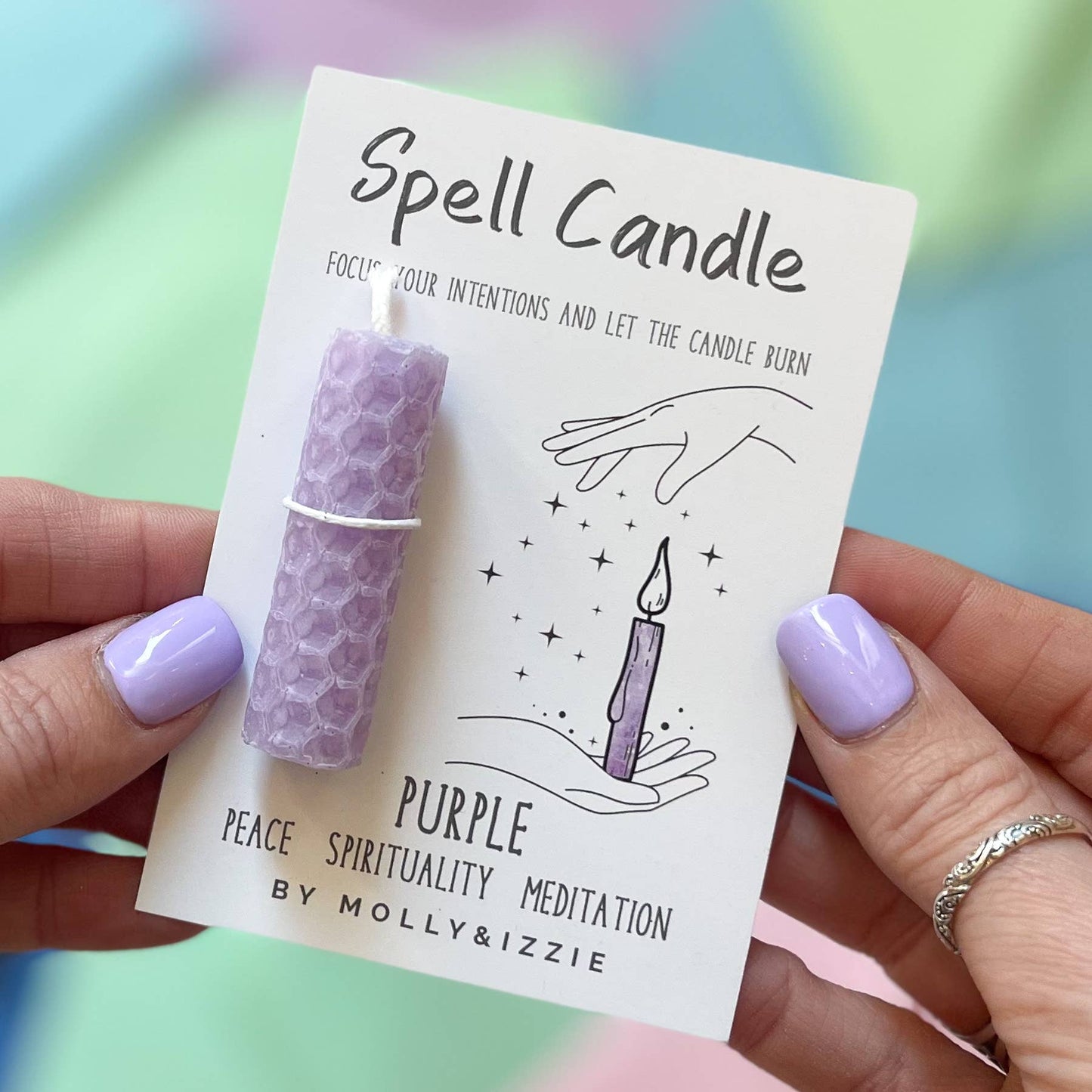 Spell Candle - Purple