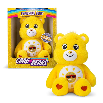 Care Bears Medium Glitter Belly Plush - Funshine Bear