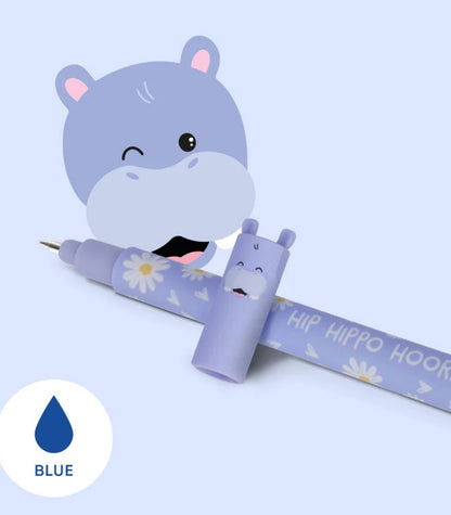 Legami Erasable Gel Pen - Hippo