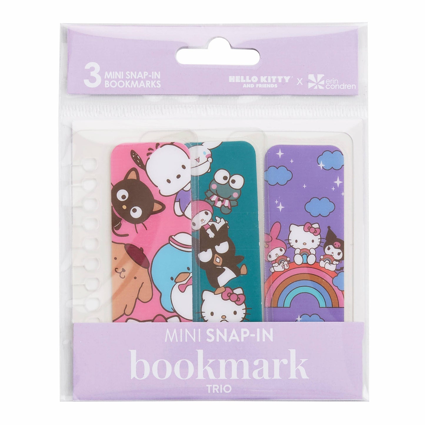 Hello Kitty Mini Colorful Bookmark Trio