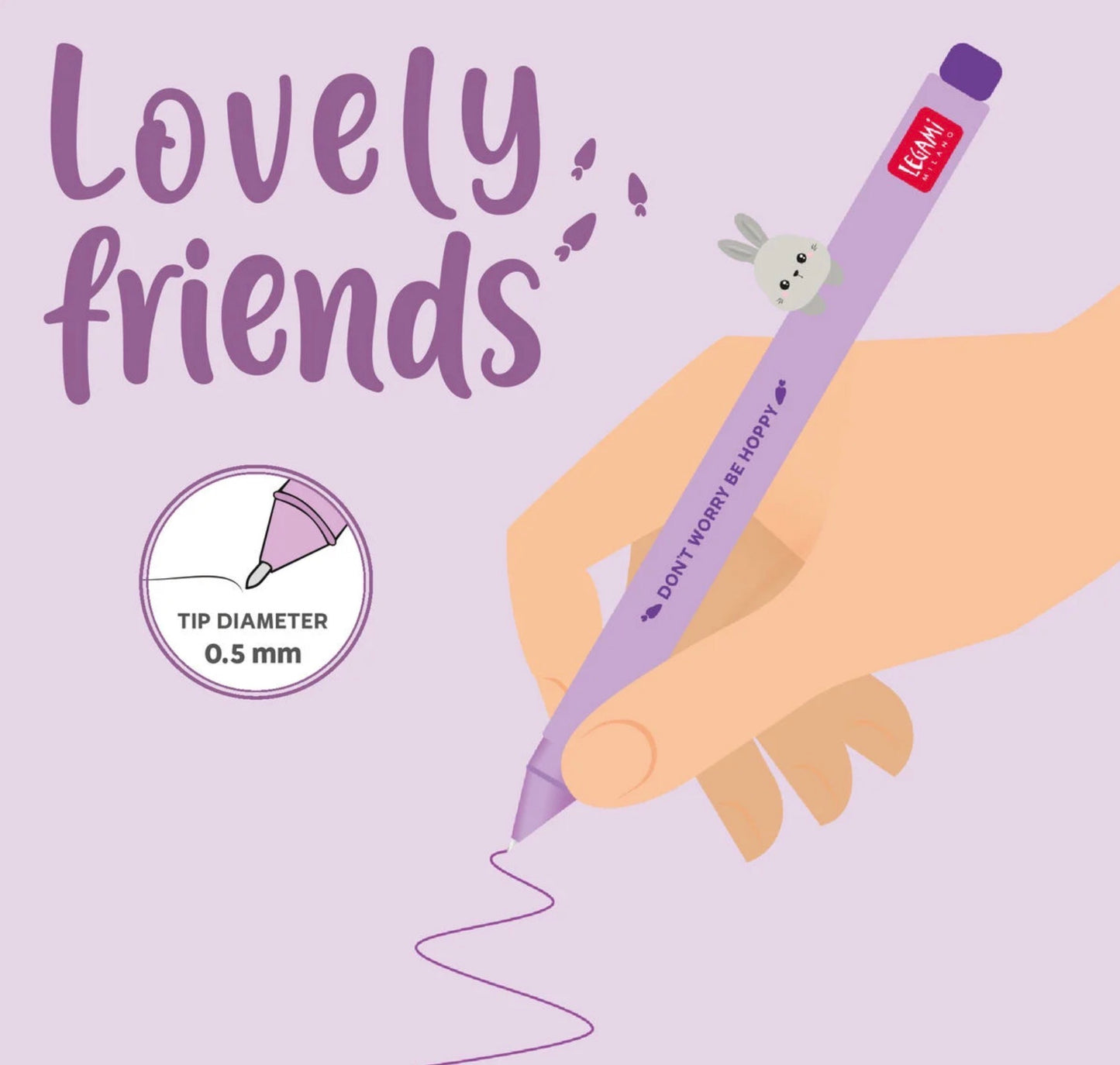 Legami Lovely Friends Pen - Bunny