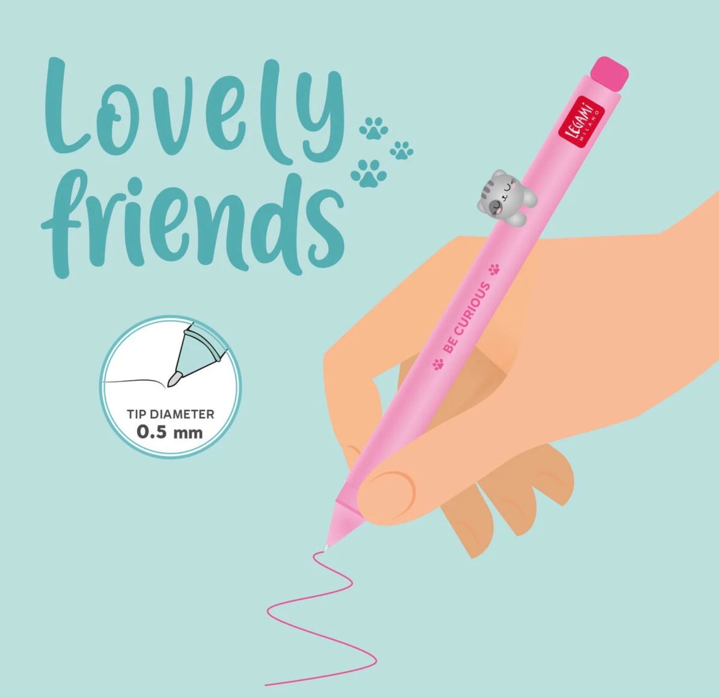 Legami Lovely Friends Pen - Kitty