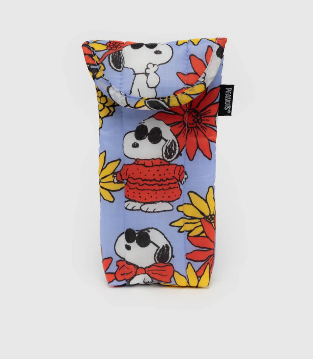 BAGGU x Peanuts Puffy Glasses Sleeve - Recycled - Floral Snoopy