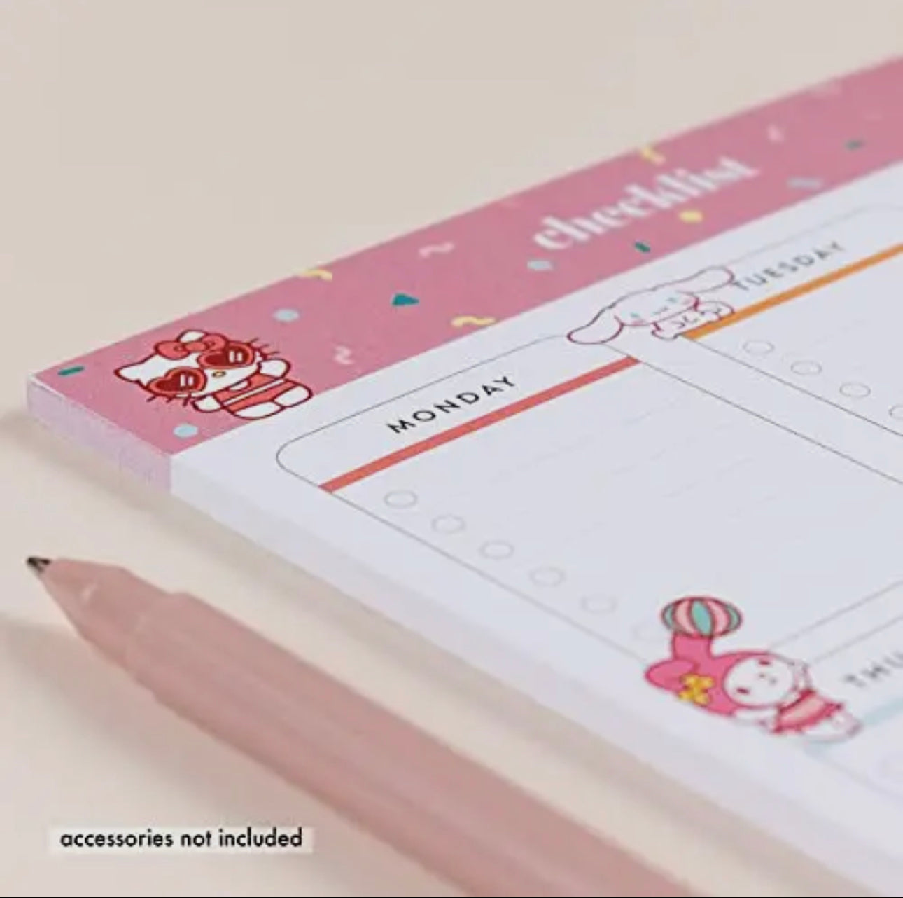 Hello Kitty and Friends x Erin Condren Checkist Notepad