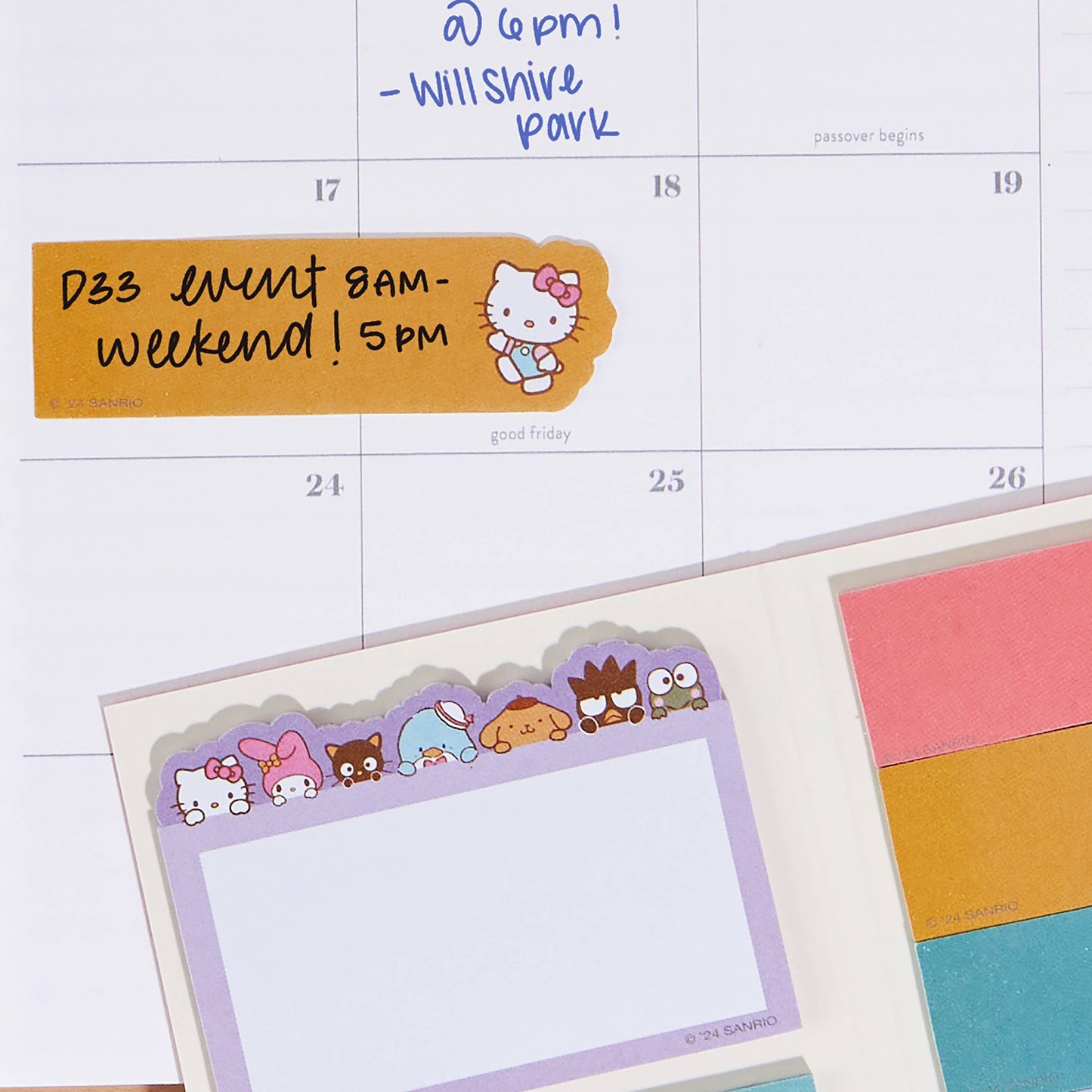 Hello Kitty Colorful Sticky Note Booklet