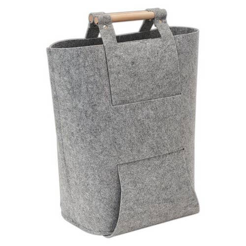 Felt Craft Bag - Wooden Handles