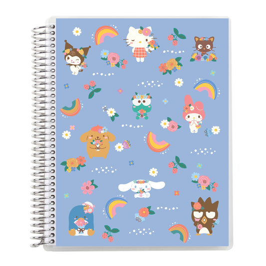 7x9 Hello Kitty Rainbow Days Coiled Notebook - lined