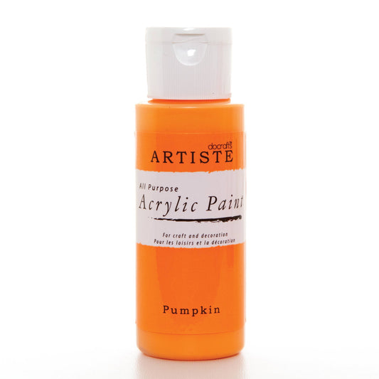 Artiste Acrylic Paint 59ml 2Oz Pumpkin