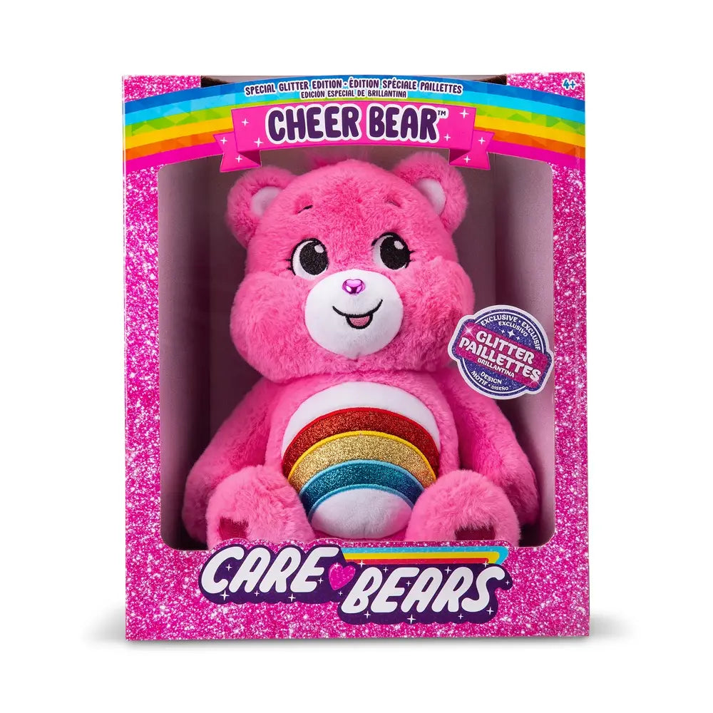 Care Bears Medium Glitter Belly Plush - Cheer Bear