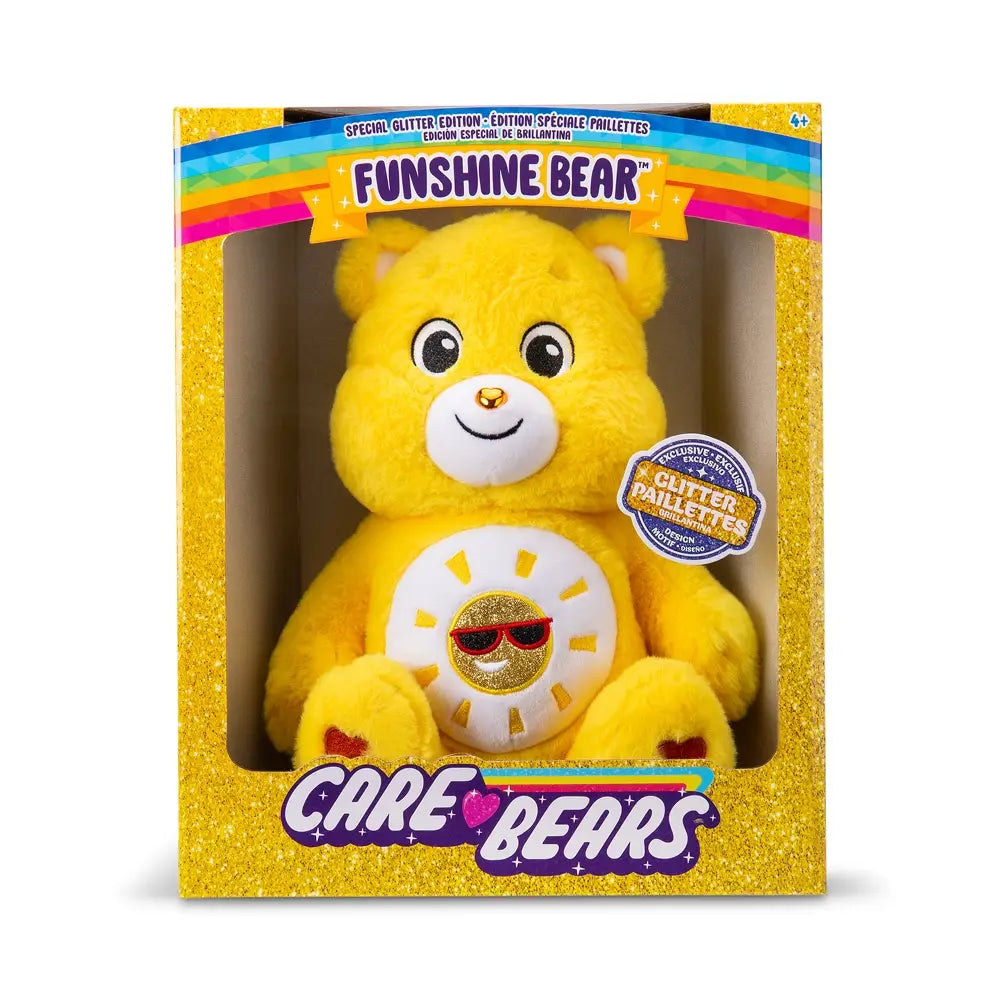 Care Bears Medium Glitter Belly Plush - Funshine Bear